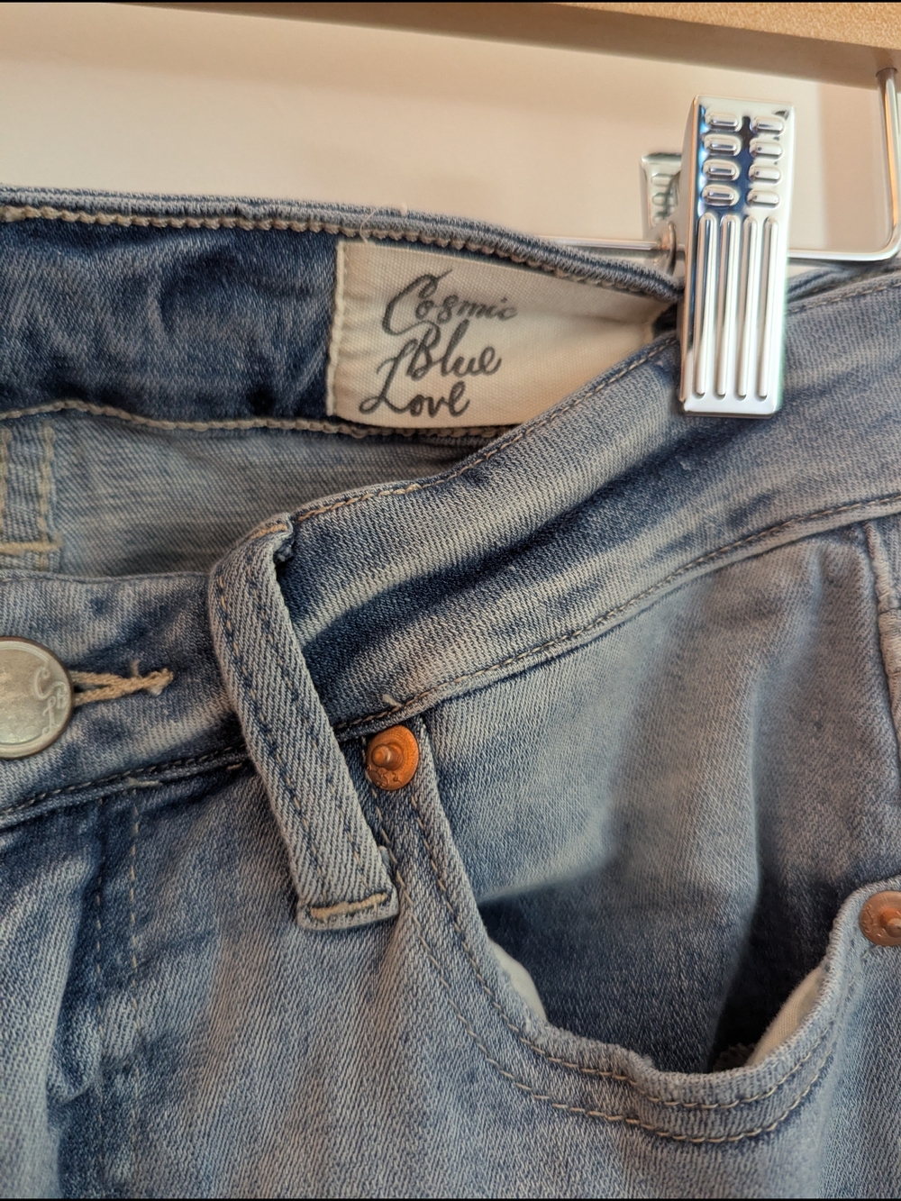 Cosmic Blue Love High-Rise Light Wash Women's Jeans